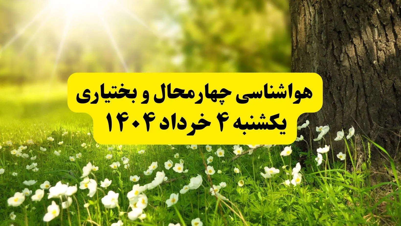 هواشناسی چهارمحال و بختیاری فردا یکشنبه ۴ خرداد ۱۴۰۴ | وضعیت آب و هوای شهرکرد یکشنبه چهارم خرداد ۱۴۰۴ | آخرین خبر هواشناسی استان چهارمحال و بختیاری
