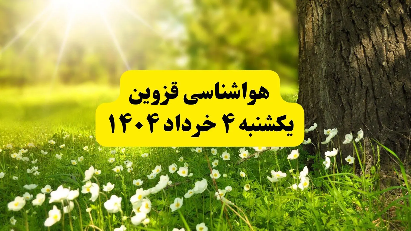 هواشناسی قزوین فردا یکشنبه ۴ خرداد ۱۴۰۴ | وضعیت آب و هوای قزوین یکشنبه چهارم خرداد ۱۴۰۴ | آخرین خبر هواشناسی استان قزوین