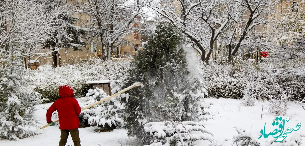 بارش برف سنگین در اردبیل