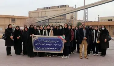 بازدید دانش‌آموزان مدارس جاجرم و سنخواست از شرکت آلومینای ایران